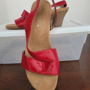 Women's Deep Red Sandals